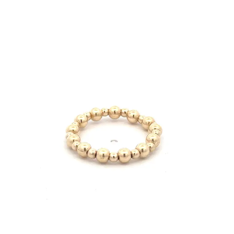 Ring pinky mix 3mm/2mm gold coloured