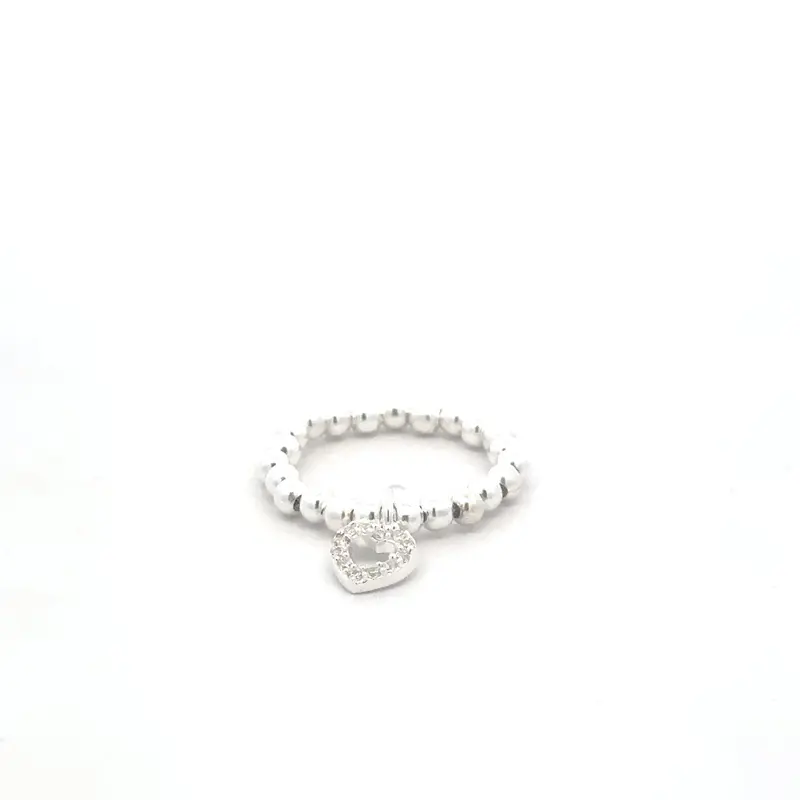 Ring silver heart