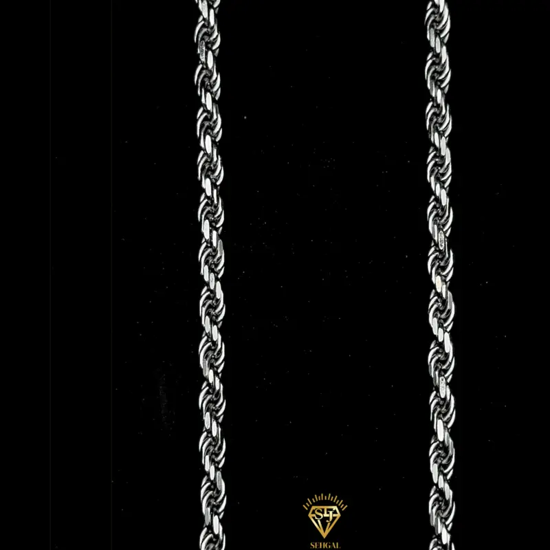 ROPE CHAIN - 3,7MM / 45CM - Silver 925