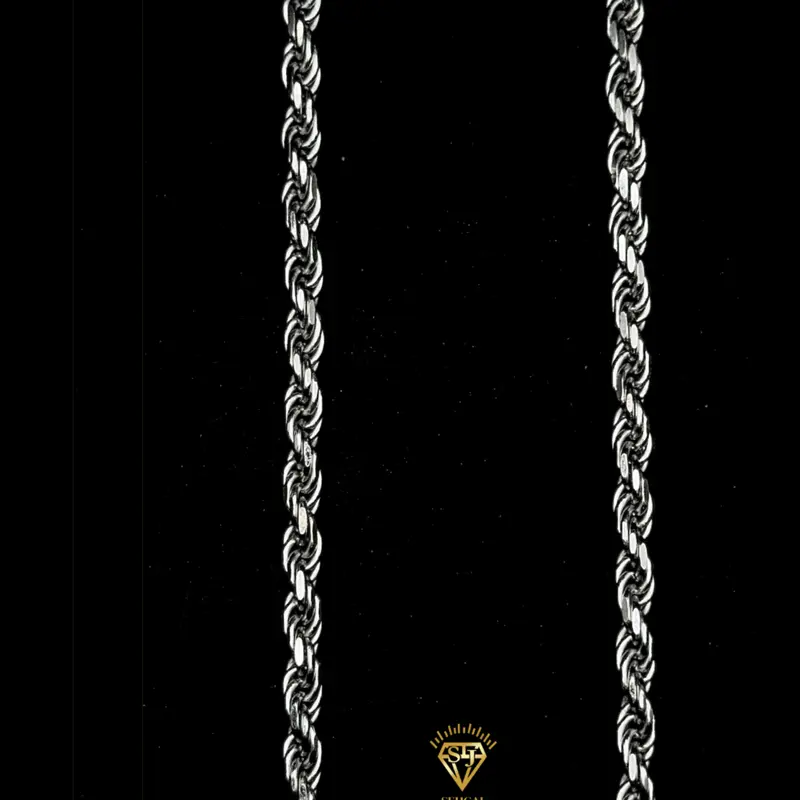 ROPE CHAIN - 3,8MM / 50CM - Silver 925