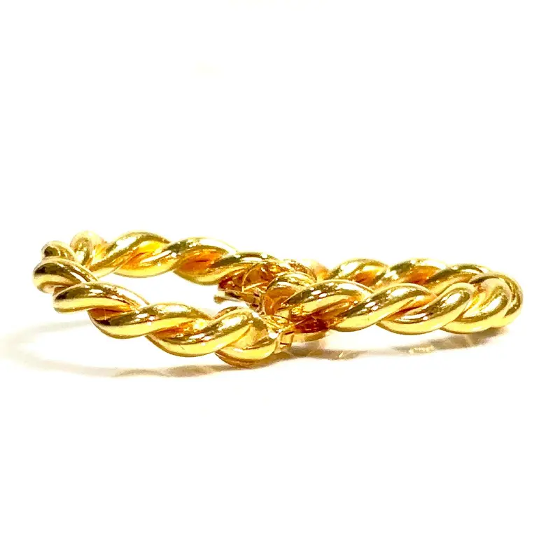 Rope Earring - 22 carat gold EARV2