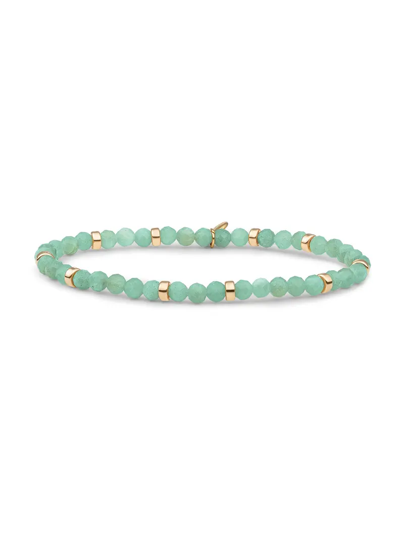 Roundel Interstellar Armband Rich Green Amazonite