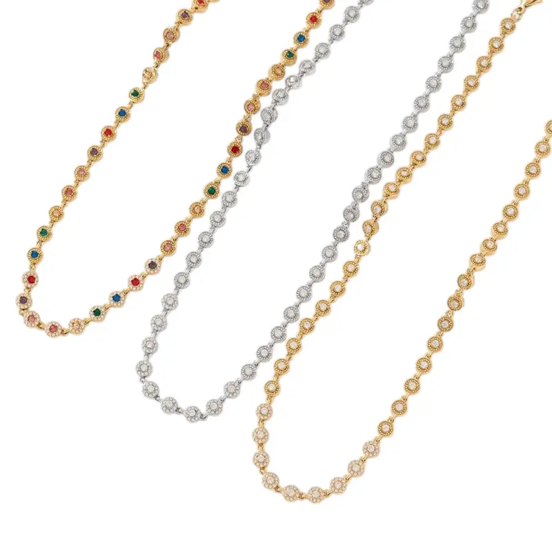 Roundy strass ketting