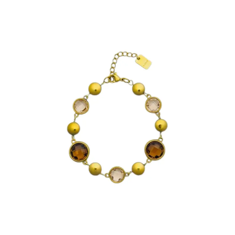 Routes armband bruin