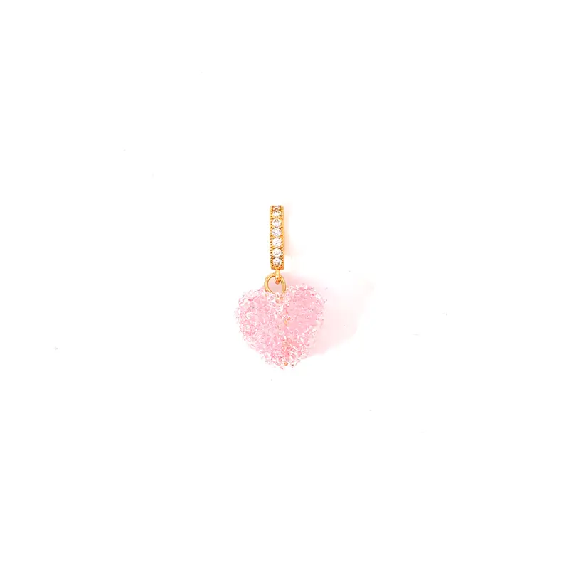 Roze candy heart bedel