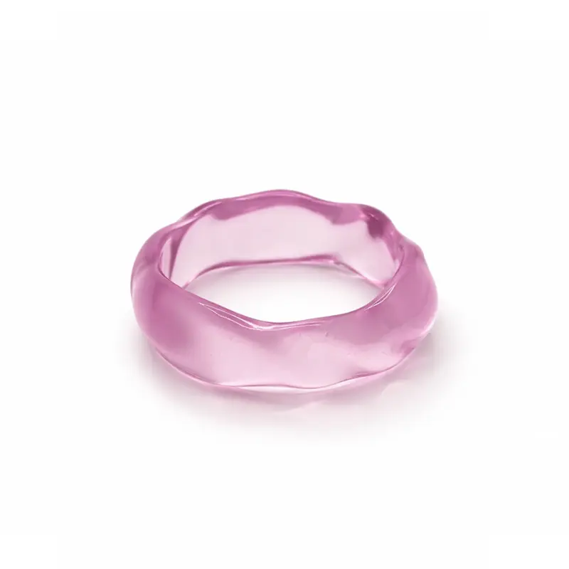 Roze gedraaide retro bangle armband