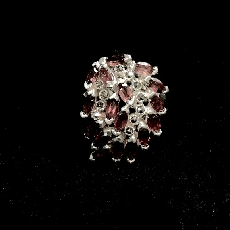 Ruby Cascade Ring - Silver 925