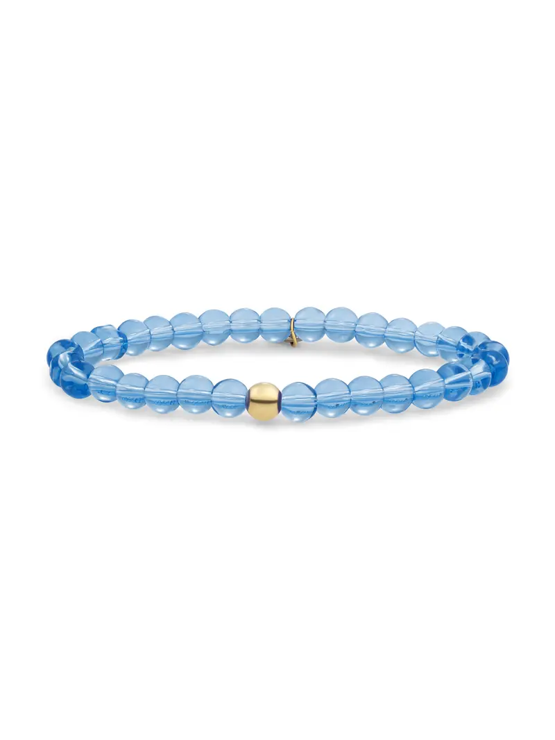 Saturn Armband Large Aquamarine