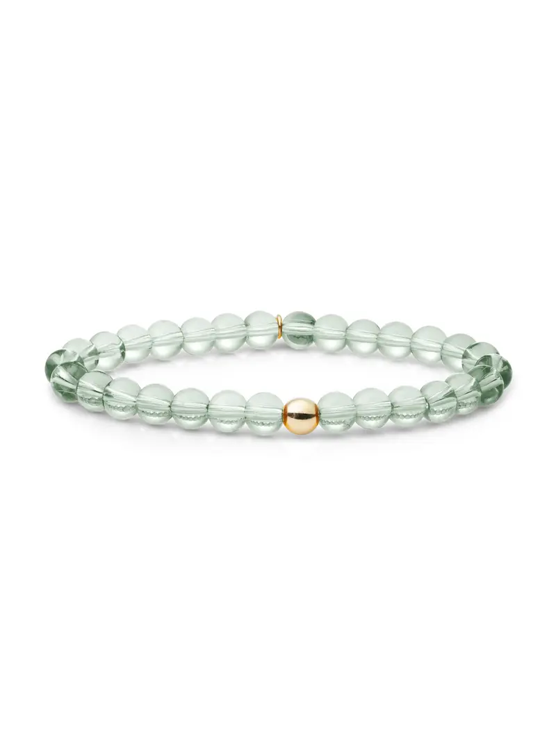 Saturn Armband Large Green Amethyst