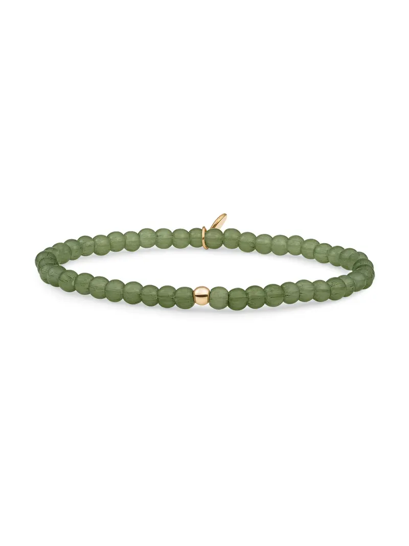 Saturn Armband Small Lime Jade