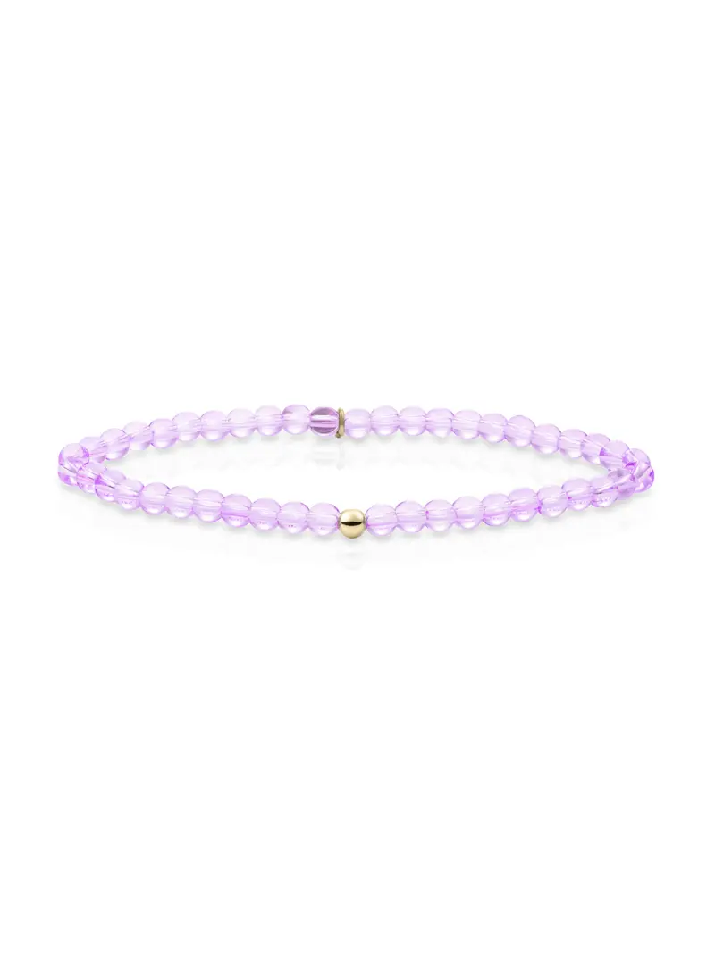 Saturn Armband Small Violet Quartz