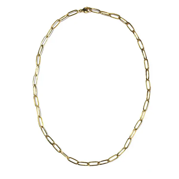 Schakel ketting ovaal Goud