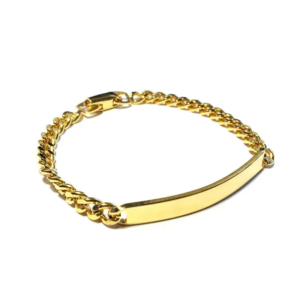 Schakelarmband goud plaatje