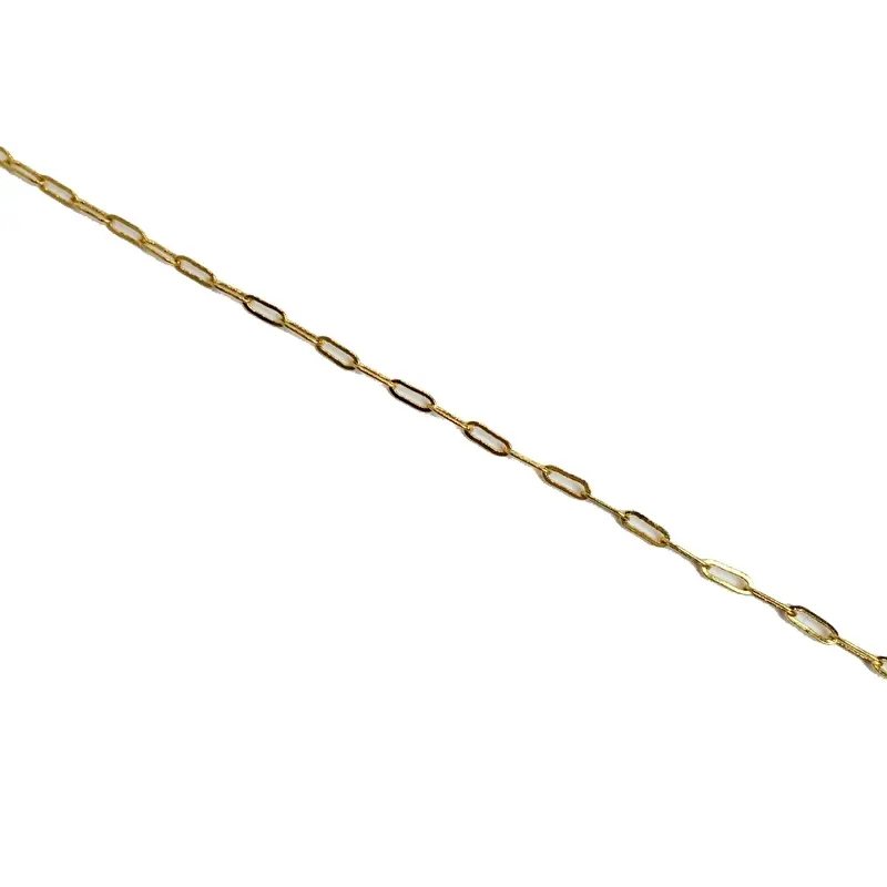 Schakelketting Goud rechthoekig Dun