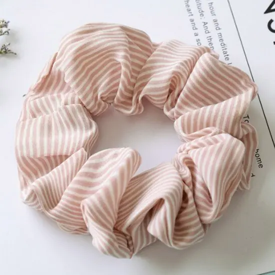 Scrunchie streep - Roze
