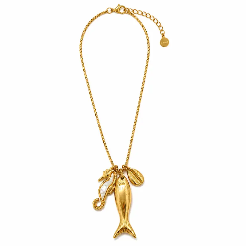 Seahorse charm ketting
