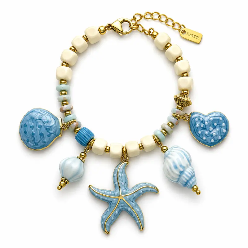 Seastar beads armband