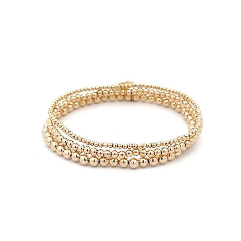 Set basic gold coloured 2mm / 3mm / 4mm
