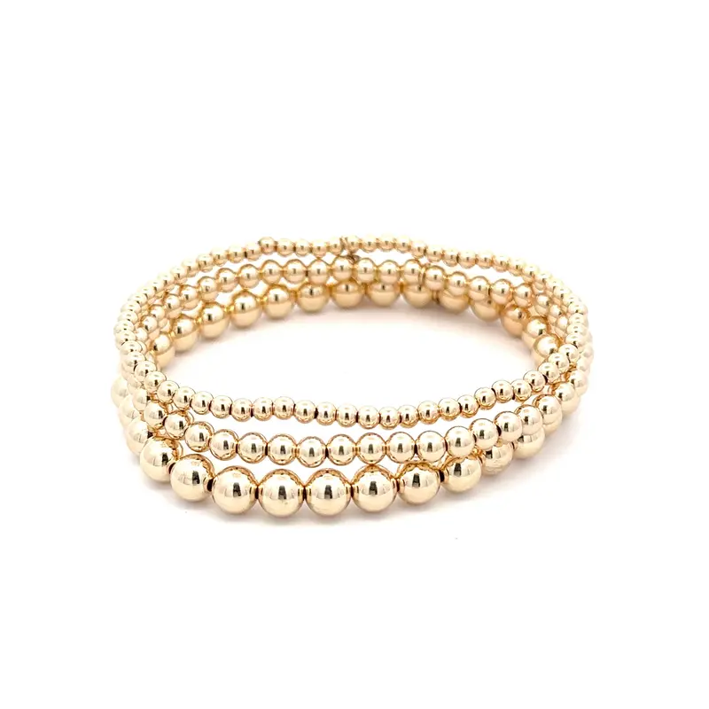 Set basic gold coloured 3mm / 4mm / 6mm