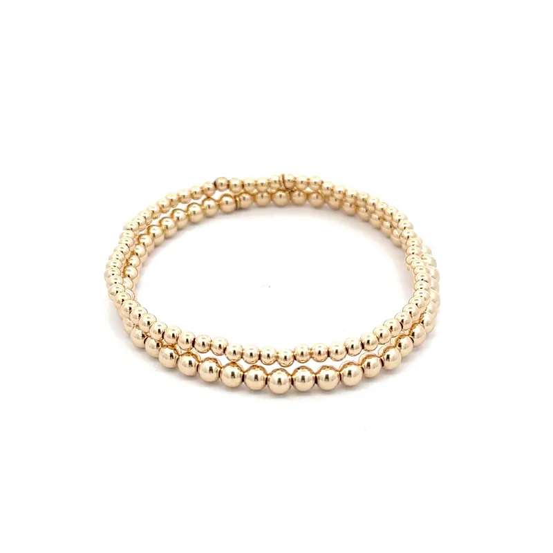 Set basic gold coloured 3mm / 4mm