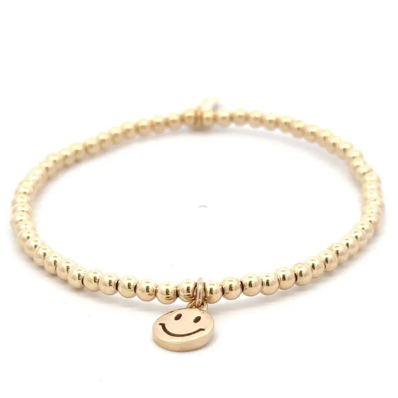 Smiley small gold coloured