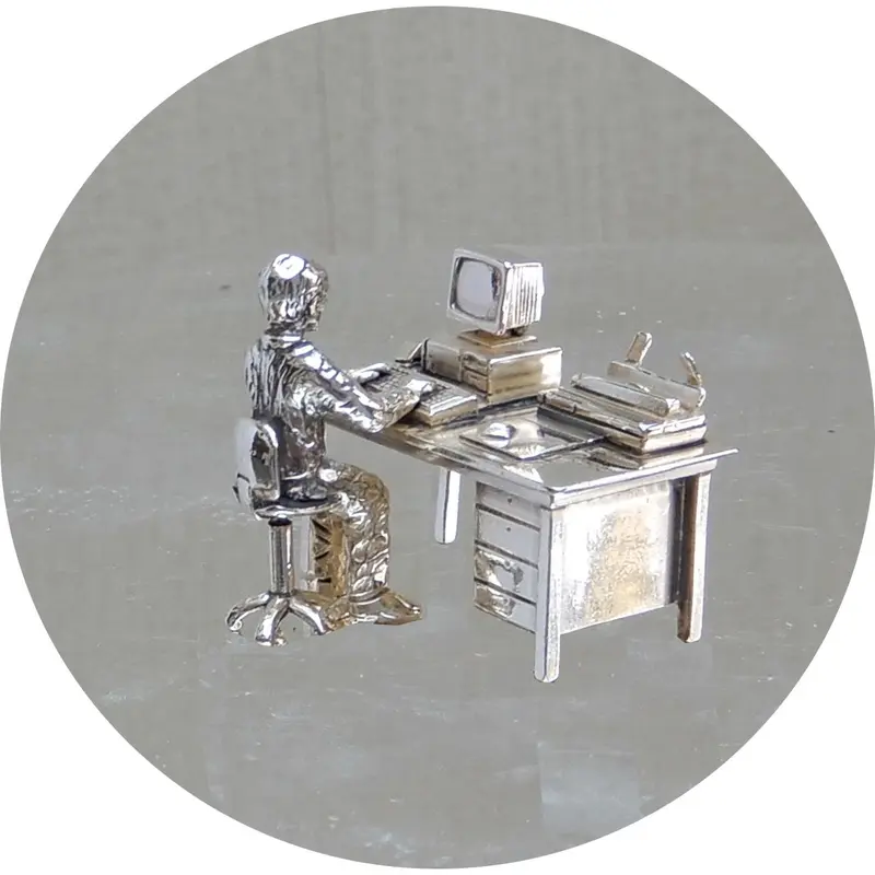 Software Programmeur, Miniatuur, Zilver