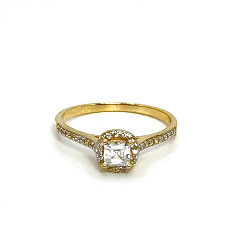 SOLITAIRE LADIES RING -18K
