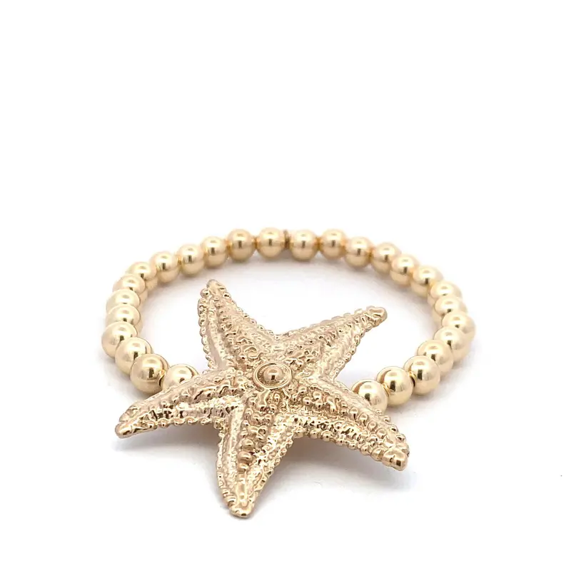 Starfish big gold coloured