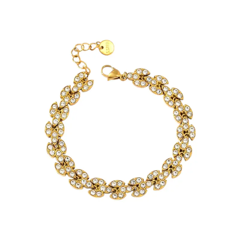 Strassy chain armband
