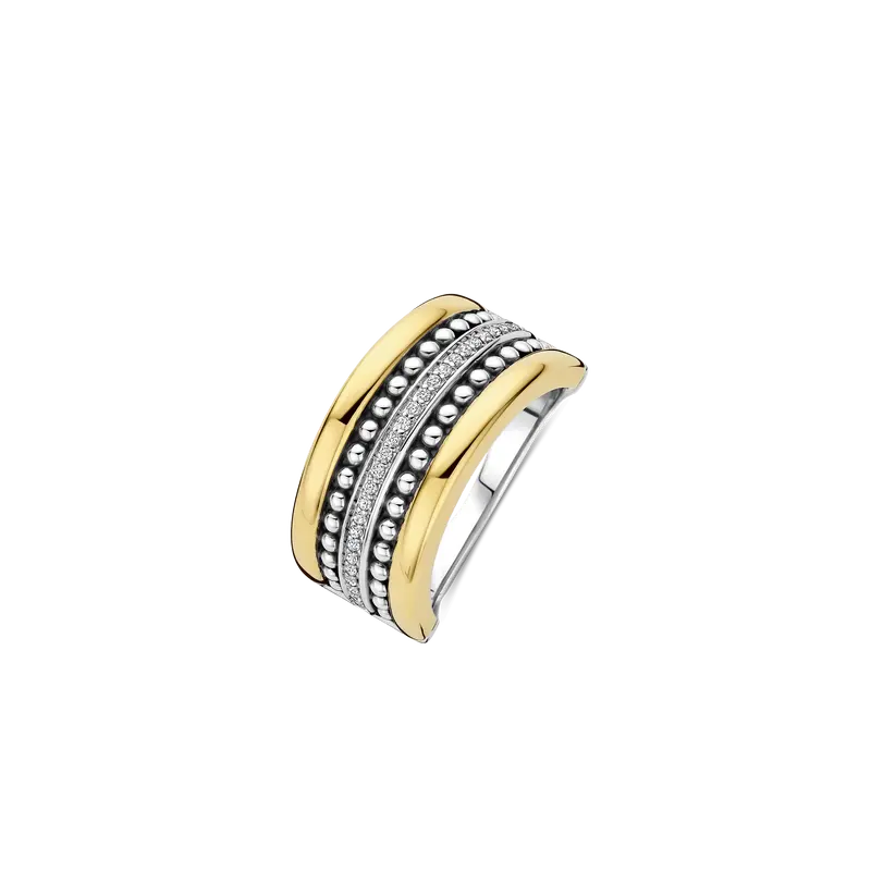 Structure Ring Goudkleurig