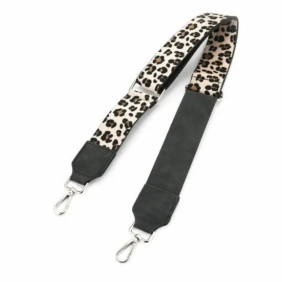 Tas riem / bag strap luipaard - Zwart