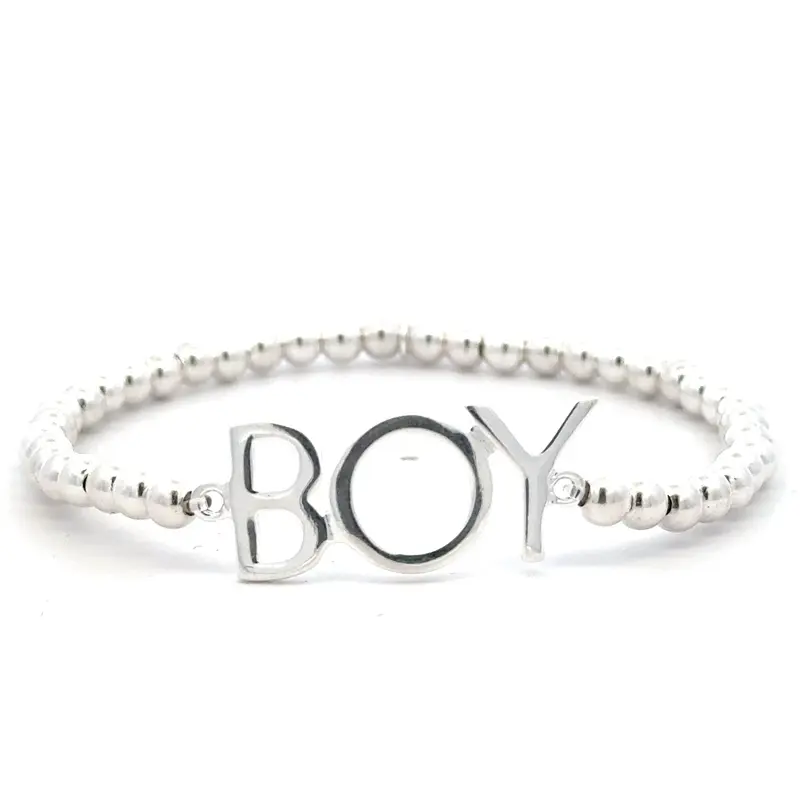 Text boy silver