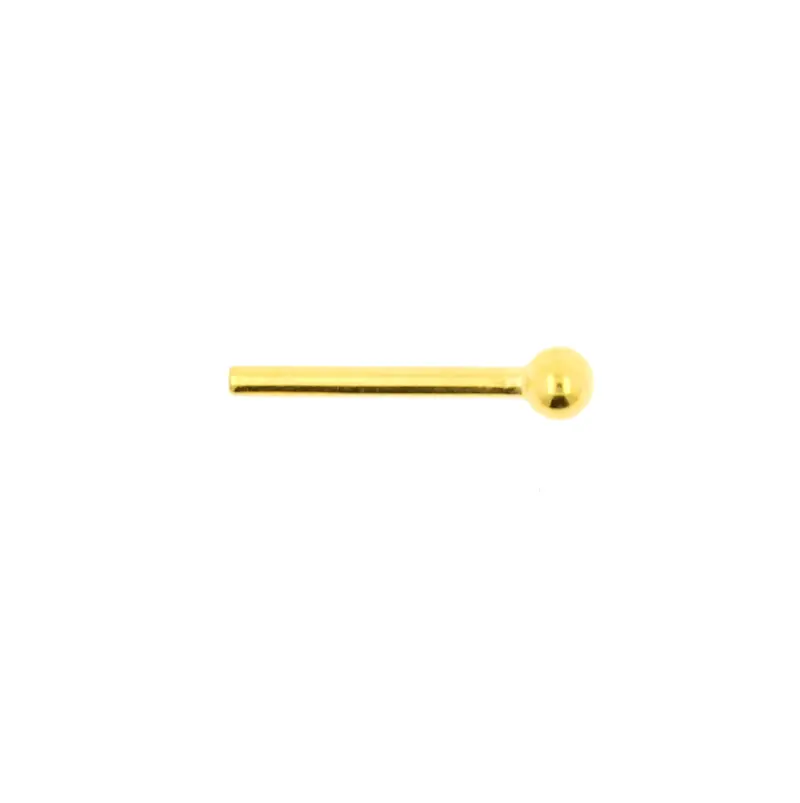Titanium Barbell 2 mm Balletje - Goud