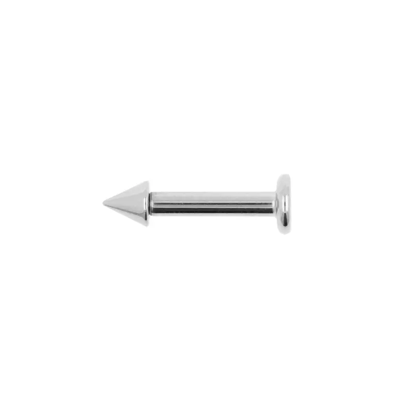 Titanium Flatback Stud Met Spike Zilver