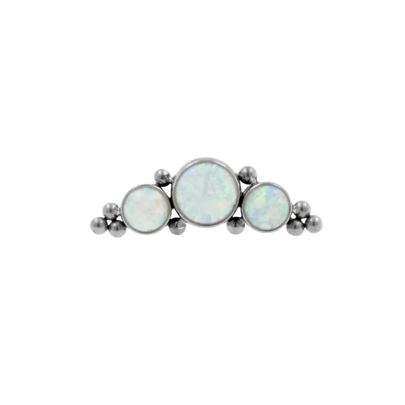 Titanium Opaal Cluster Zilver