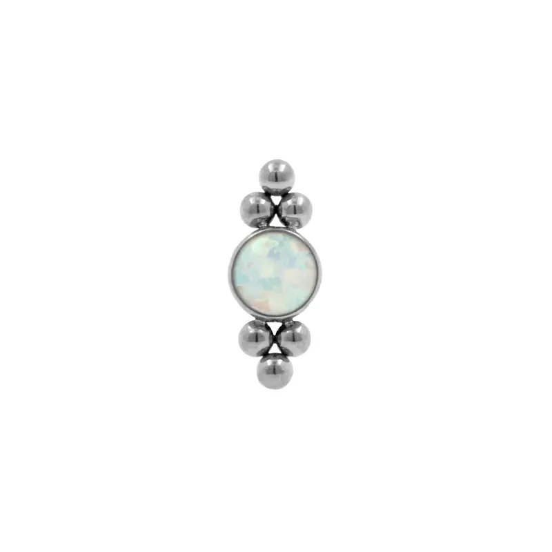 Titanium Opaal Cluster Zilver