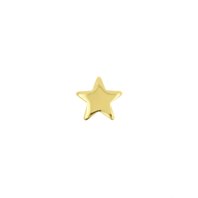 Titanium Threadless Top - Ster Goud