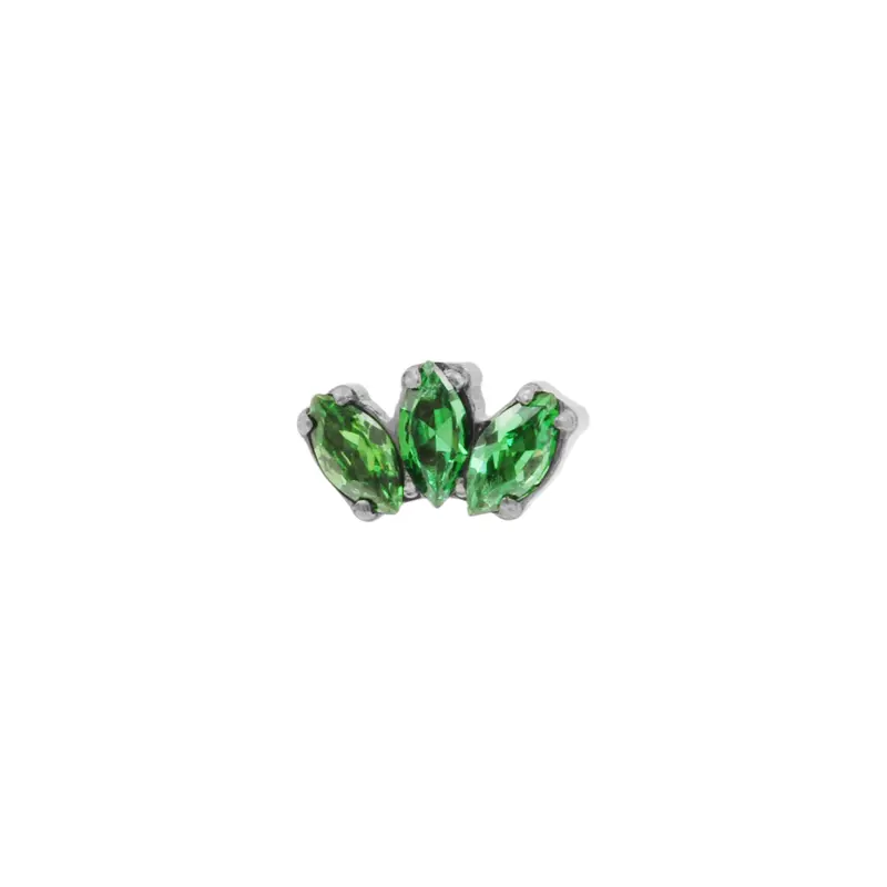Titanium Zirkonia Cluster Top - Green