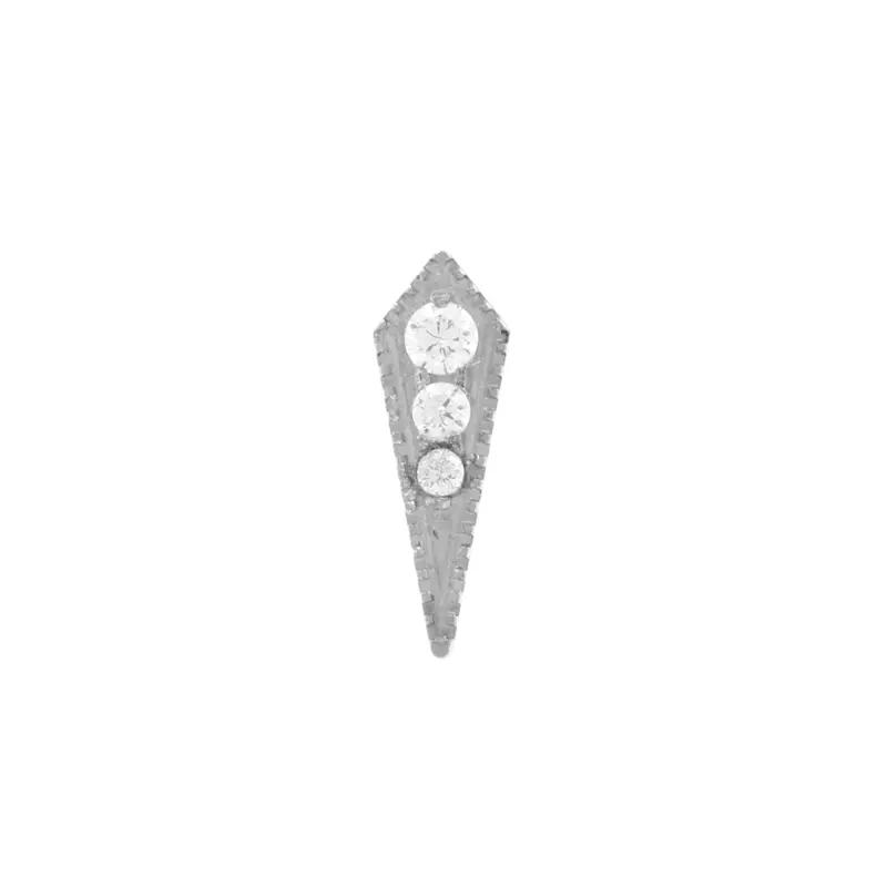 Titanium Zirkonia Drop Cluster - Zilver
