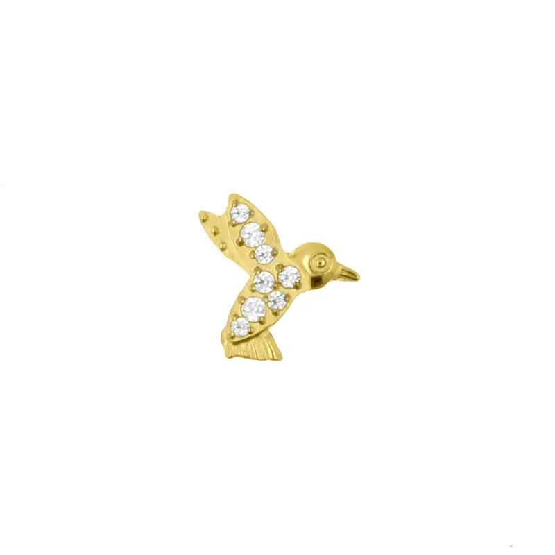 Titanium Zirkonia Hummingbird Goud