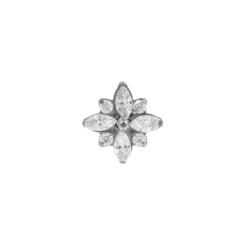 Titanium Zirkonia Ster Cluster - Zilver