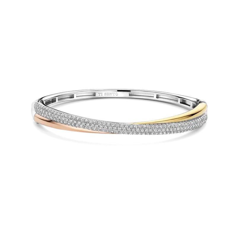Tricolor Zirkonia Bangle