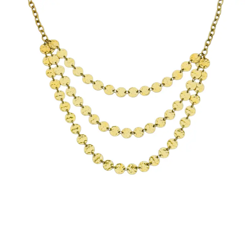 Triple spikey statement ketting