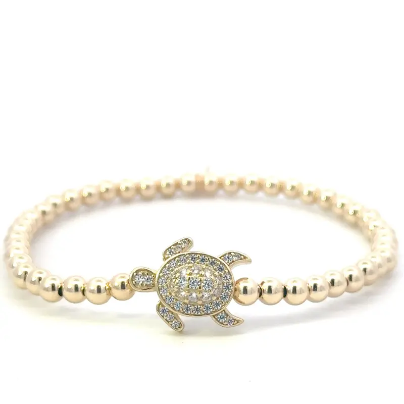 Turtle cc 4mm gold coloured