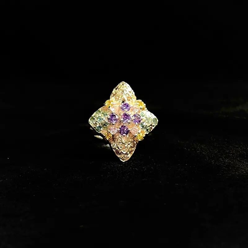 Twilight Bloom Ring - Silver 925