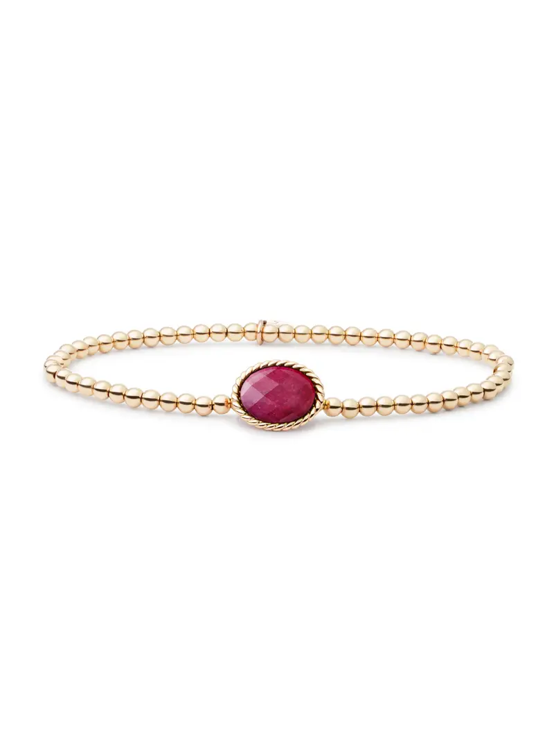 Twist Armband Fuchsia Jade