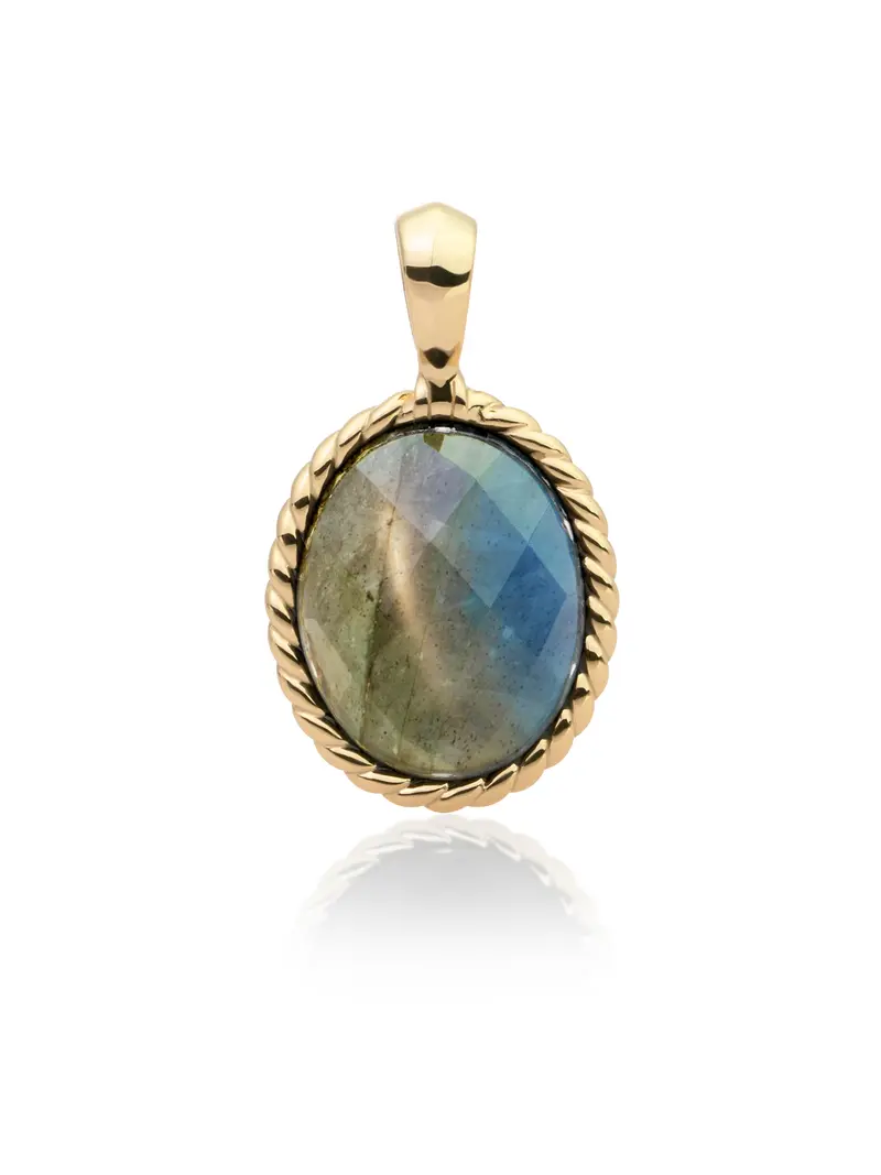 Twist Pendant Labradorite