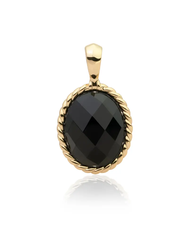 Twist Pendant Onyx
