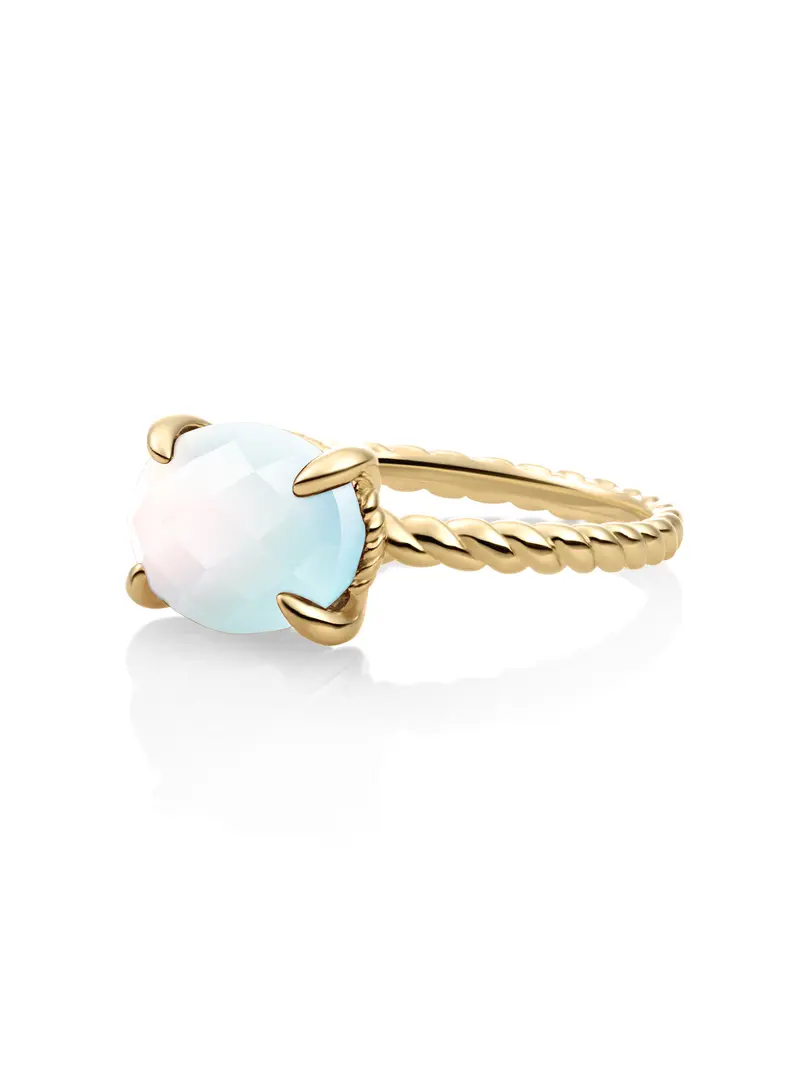 Twist Ring Opalite 9K Goud