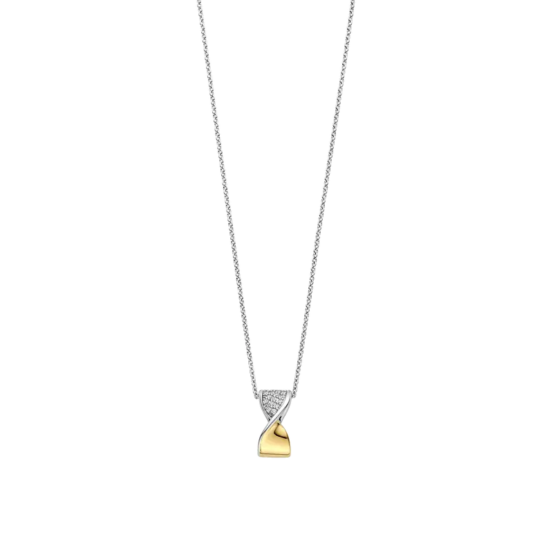 Twisted Zirkonia Ketting